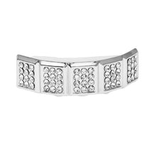 Load image into Gallery viewer, Rhinestone Top &amp; Bottom Gold Grill