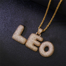 Load image into Gallery viewer, Bubble Letters Pendant Necklace