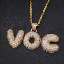 Load image into Gallery viewer, Bubble Letters Pendant Necklace