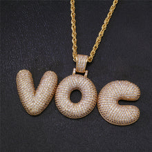 Load image into Gallery viewer, Bubble Letters Pendant Necklace