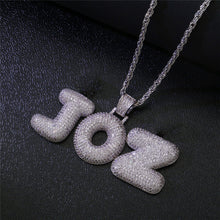 Load image into Gallery viewer, Bubble Letters Pendant Necklace