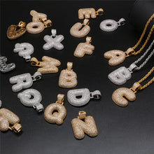 Load image into Gallery viewer, Bubble Letters Pendant Necklace