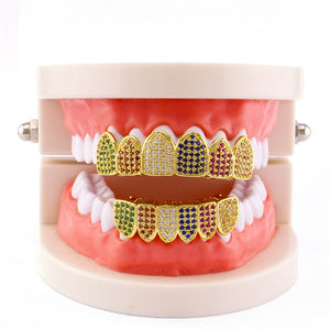Peace & Love Top And Bottom Grillz Set